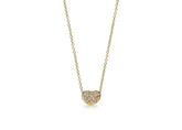 Aurora Dusk Pendant in Yellow Gold with Pavé Lab Diamonds, .